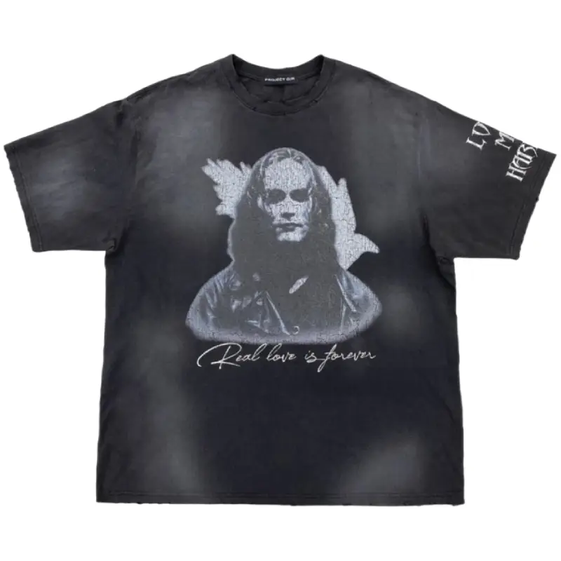 Washed Black Project G/R Crow World Tour Tee