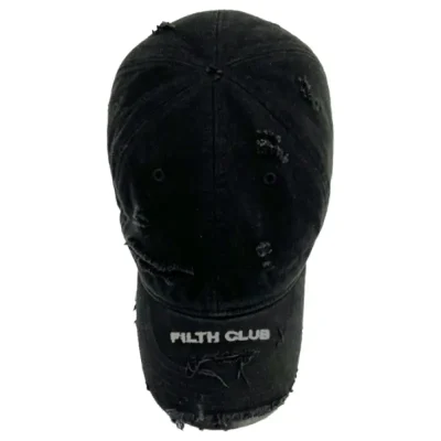 Washed Black Project G/R Distress Fills Club Cap