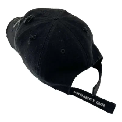 Washed Black Project G/R Distress Fills Club Cap Back