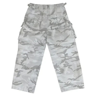 White Camo Project G/R Washed Cargo Pants Back