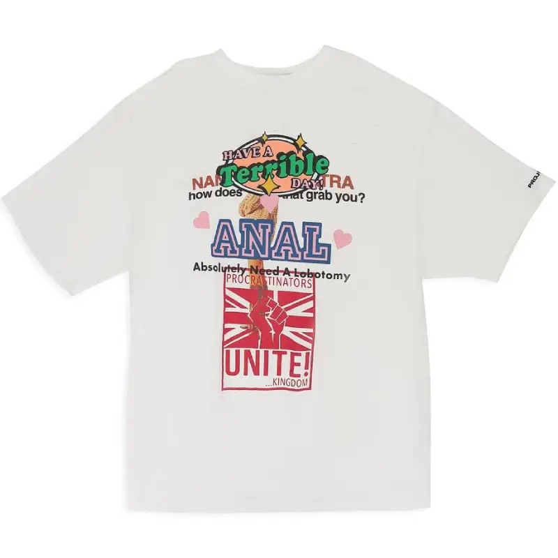 White PROJECT G/R Mixed Printed Vintage T-Shirt