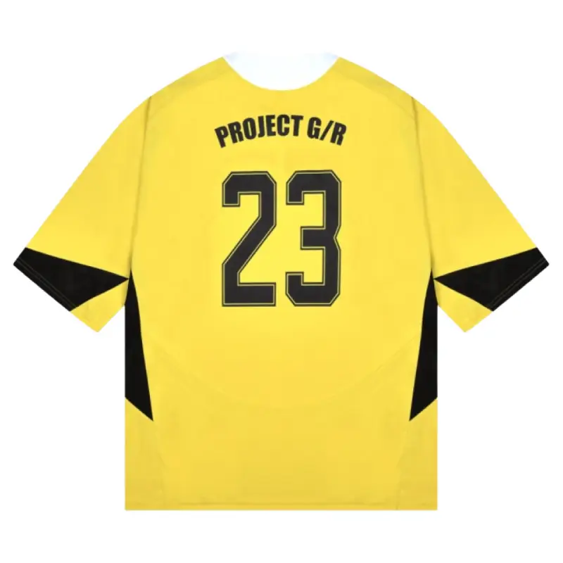 Yellow Project G/R Oversized Football Jersey Back